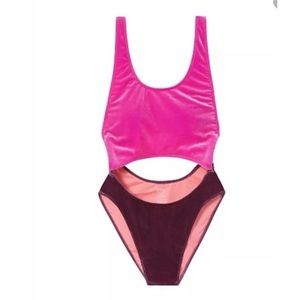 Victoria’s Secret Velvet Cutout One Piece